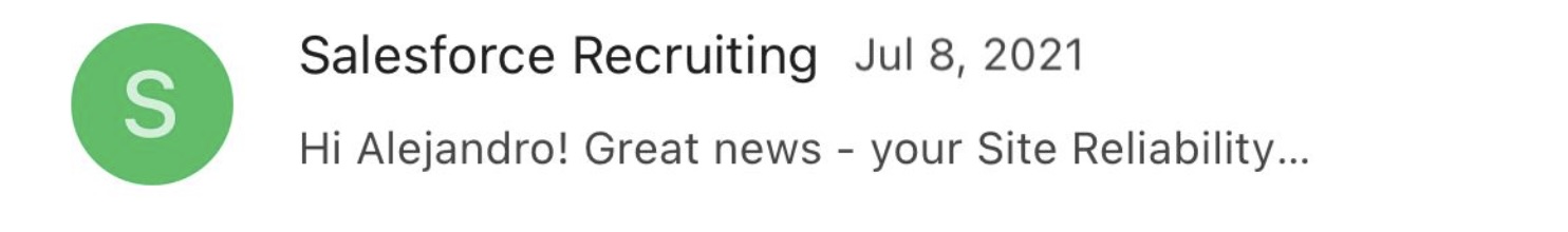 Entrevista Salesforce